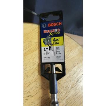 Bosch 1&#034; x 10&#034; SDS Plus 4x Life Bulldog Xtreme Rotary Hammer Bit - HCFC2263 New