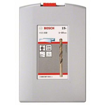 Bosch 2608587014 HSS-CO Metal Drill Bit Cassettes1-10 mm (pack of 19) 19-... NEW