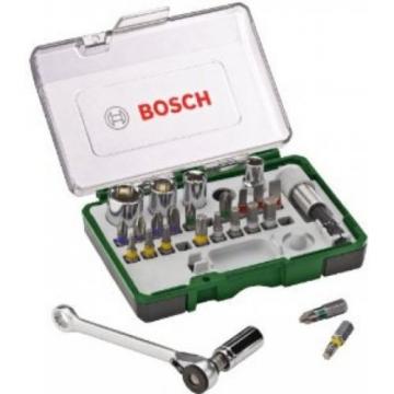 Bosch 2607017160 Screwdriving Set With Mini Ratchet (27 Pieces)