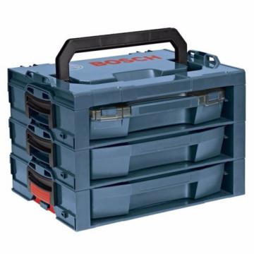 Bosch 17.25-in 3-Drawer Blue Plastic Organizer Chest Cabinet Lockable Tool Box