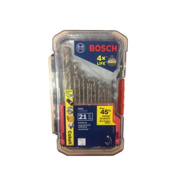Bosch CO21 Cobalt Metal Drill Bit Set (21-Piece)