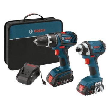 New Compact Lightweight 18V Lithium-Ion 2-Tool Combo Kit with Canvas Carry Case