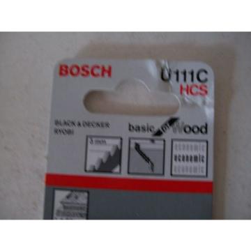 OFFER ! 10PKTS BOSCH U111C HCS JIGSAW BLADES BASIC FOR WOOD (10 x  PACK OF 3 )