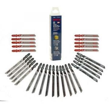 Bosch T-Shank Jig Saw Blade Set for Cutting Wood and Metal (30-Piece)