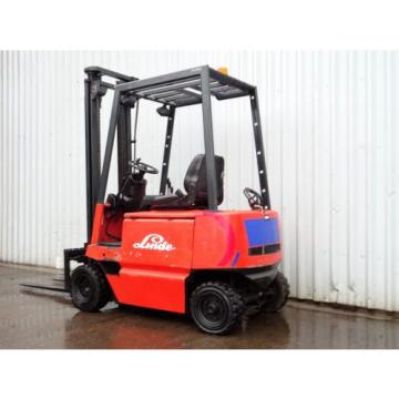 LINDE E16P. 3800mm LIFT. USED ELECTRIC FORKLIFT TRUCK. (3885)