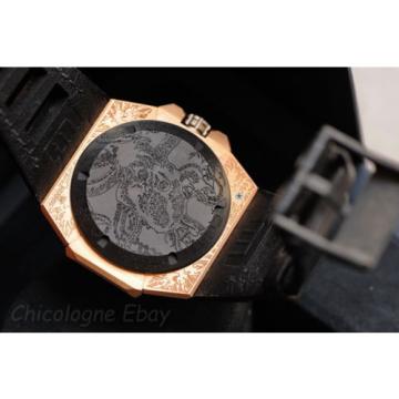 LINDE WERDELIN Octopus II MOON TATOO 18k rose gold mens automatic watch Limited
