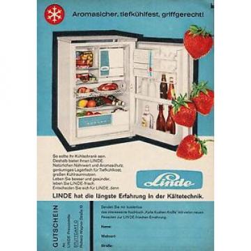 3w1582/ Alte Reklame von 1960 -  LINDE hat die längste Erfahrung… - Stuttgart
