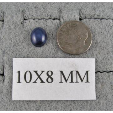 10x8mm 3+ CT LINDE LINDY CORNFLOWER BLUE STAR SAPPHIRE CREATED 2nd RING SS