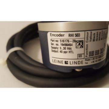 NEW Leine Linde Encoder RHI 503 - P/N 516176-28, 9-30VDC, 40ppr HTL