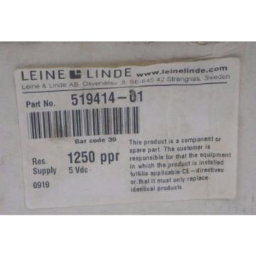 NEW LEINE &amp; LINDE RSI-593 ENCODER 519414-01 , 1250 PPR TTL