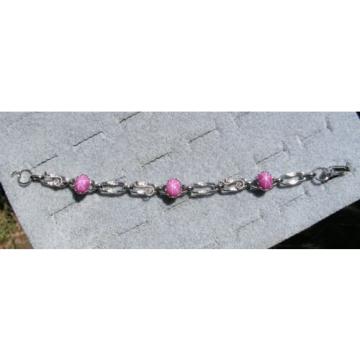 LINDE LINDY PINK STAR RUBY CREATED BRACELET NPM SECOND QUALITY DISCOUNT