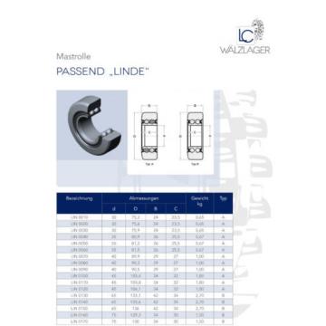 Stützrolle/Mastrolle für LINDE-Gabelstapler