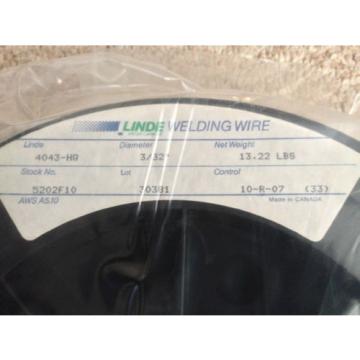 ER4043-HQ Aluminum mig welding wire 3/32, 13.22 LBS LINDE 12 inch spool