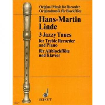 Linde: 3 Jazzy Tunes (Treble Recorder &amp; Piano) OFB177