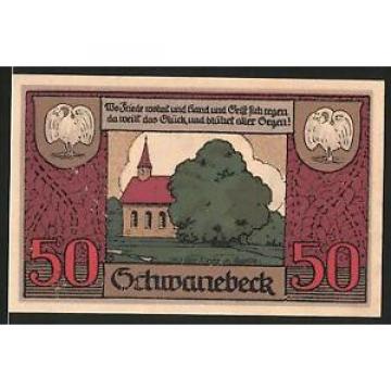 Notgeld Schwanebeck, 1921, 50 Pfennig, 1000 Jahre alte Linde