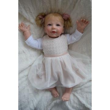 Reborn baby girl doll Lisa by Linde Scherer 22&#034;