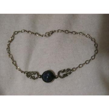 ...Vintage Sterling Silver,3.5ct 9mm Linde/Lindy Blue Star Sapphire Bracelet...