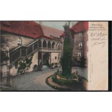 117.057  Nürnberg, Königliche Burg, Schlosshof mit Linde, gl1902