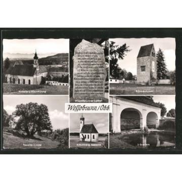 alte AK Wessobrunn, Tassilo-Linde, Römerturm, Wessobrunner Gebet