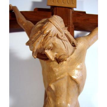 Christus Korpus Linde handgeschnitzt Eichenkreuz Kreuz Christ on Croix