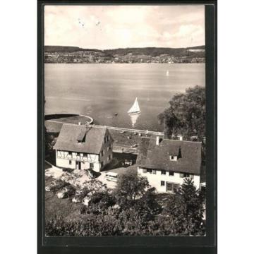 alte AK Bodman, Fischerhaus und Brunnenhaus, Hotel Linde am See