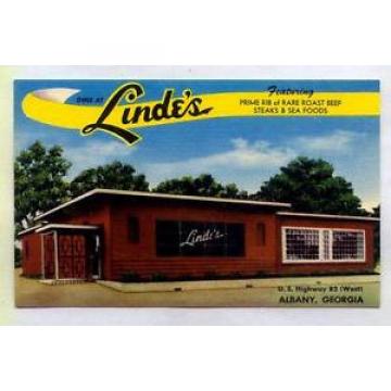Linde&#039;s Restaurant On US Highway 82 West Albany GEORGIA *STEAKS &amp; SEA FOODS*