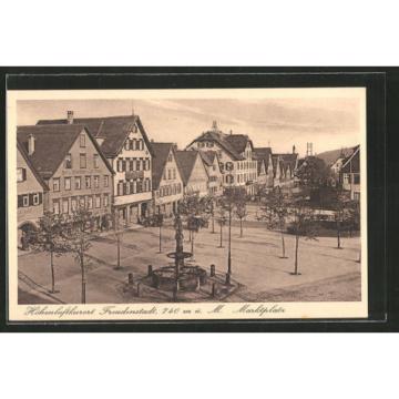 alte AK Freudenstadt, Marktplatz mit Hotel Linde