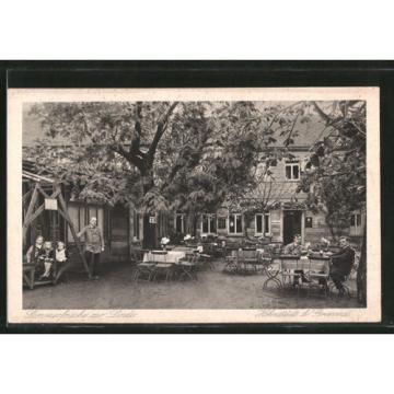 tolle AK Hohnstädt, Gasthaus Sommerfrische zur Linde, Terrasse 1929