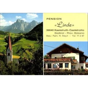 Ak Kastelruth Castelrotto Südtirol, Pension Linde, Fam. Mayrl,... - 1233874