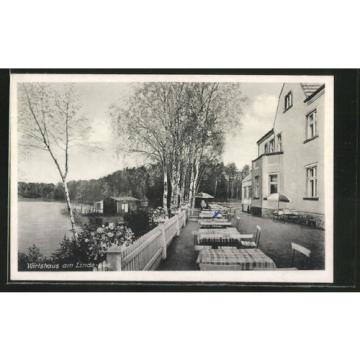 schöne AK Linde, Wirtshaus am Linde-See 1958