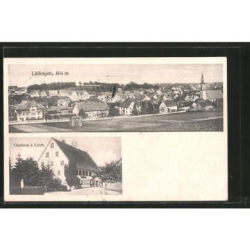 schöne AK Löffingen, Totalansicht, Gasthaus zur Linde 1928