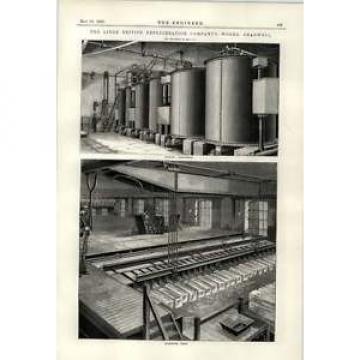 1890 Linde Refrigeration Works Shadwell Icemaking Tanks Ammonia Condensers