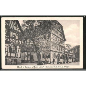 tolle AK Oberkirch, Hotel Pension Obere Linde, Bes. Z. Dilger 1927