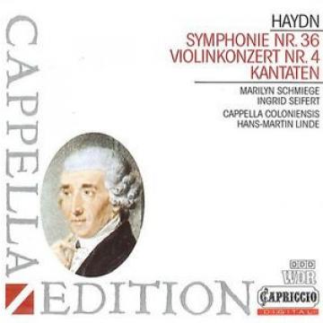 Haydn: Symphonie 36, Violinkonzert No 4; Schmiege, Seifert, Linde; Capriccio CD