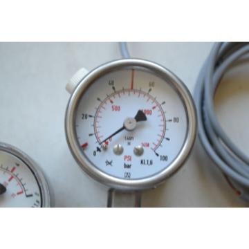 Linde Druck Regler + Afriso Membranfeder Manometer RF50IK1.2 /D3+Wika Manometer