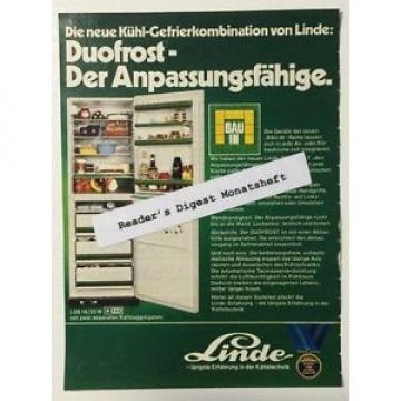 Werbung ca A5: Linde Kühl Gefrierkombination 1974 (14111421)