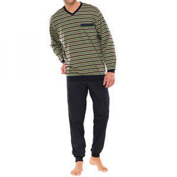 Schiesser Pyjama Schlafanzug  Lang, linde,  grün, Gr. 2XL/Gr. 56