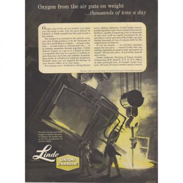 1957 Linde Union Carbide: Oxygen From the Air Puts on Weight (26907)