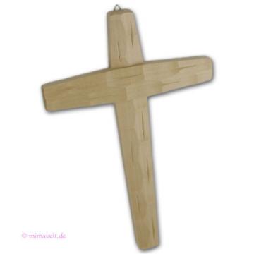 Holzkreuz Wandkreuz Kreuz aus Linde Holz in schlichter Eleganz