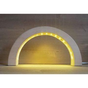 LED Arcos Linde tallado en madera 24,5 cm Arco de luces NUEVO Erzgebirge Seiffen