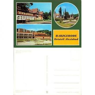 Postkarte41739 - Harzgerode - 3 Ansichten - Hotel Linde und Cafe Exquisit - Feri