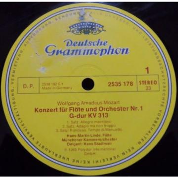 Mozart - Concerto for Flute and Orchestra KV 313 314 Hans Martin Linde DGG