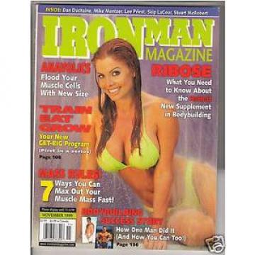 IronMan Bodybuilding muscle magazine Mike Mentzer article /Stayce Linde 11-99