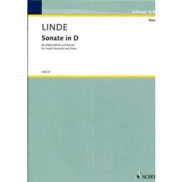 Linde: Sonate in D (Treble Recorder &amp; Piano) OFB47