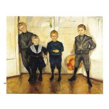 Kunstpostkarte Moderne - Edvard Munch: Die Söhne des Dr. Linde