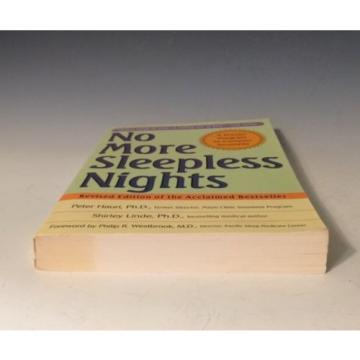 No More Sleepless Nights by Shirley Linde and Peter Hauri (1996, Paperback, Revi