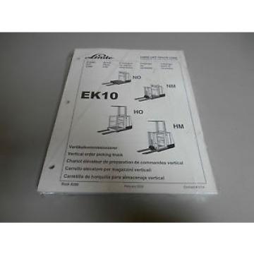 NEW Linde EK10 Order Picker Parts Book Catalog Manual