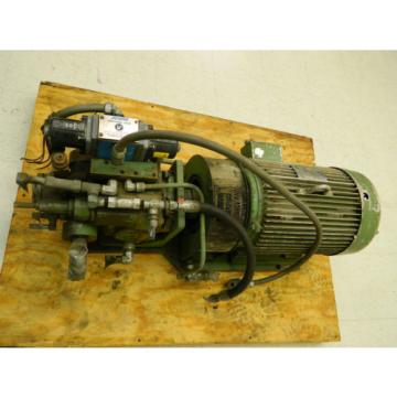 Hydraulic Power Pack w/ Lincoln Motor 20 HP 1750 RPM 220 3 HP w/ Vickers Valve