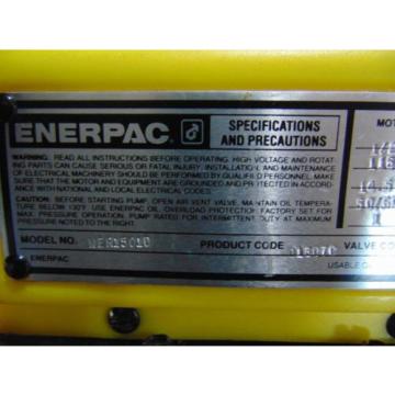 Enerpac Electric Hydraulic Pump WER1501D Advance Retract With Remote Control