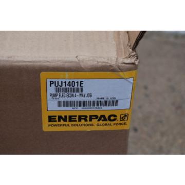 ENERPAC PUJ-1401E HYDRAULIC PUMP 4 WAY VALVE  new 230 volt
